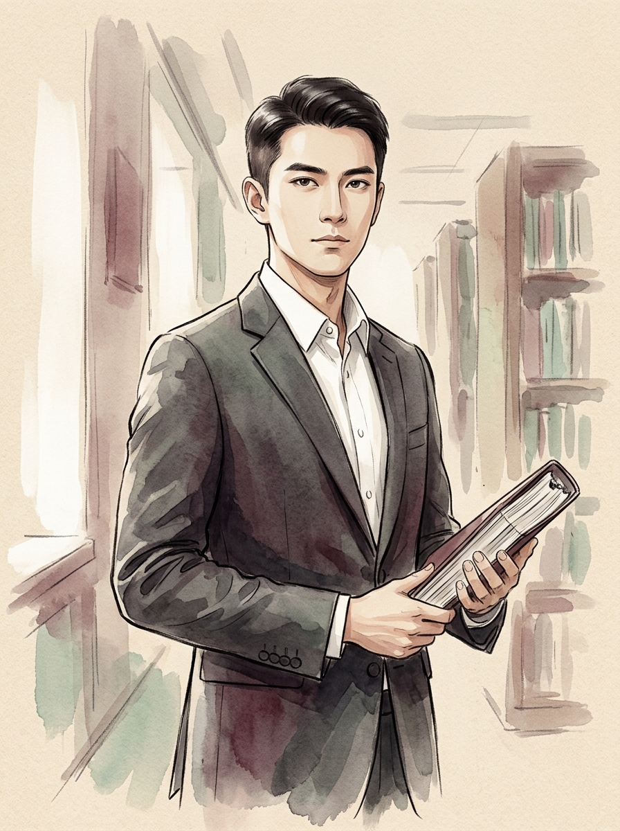 沈砚肖像 — 法学院博士后