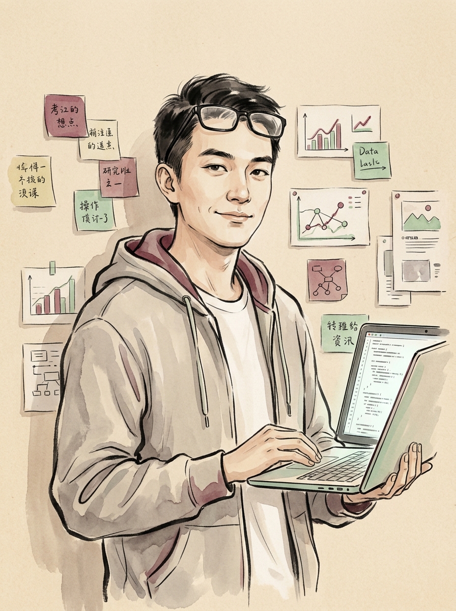 陆知白肖像 — 计算社会科学博士兼世界五百强家族公子